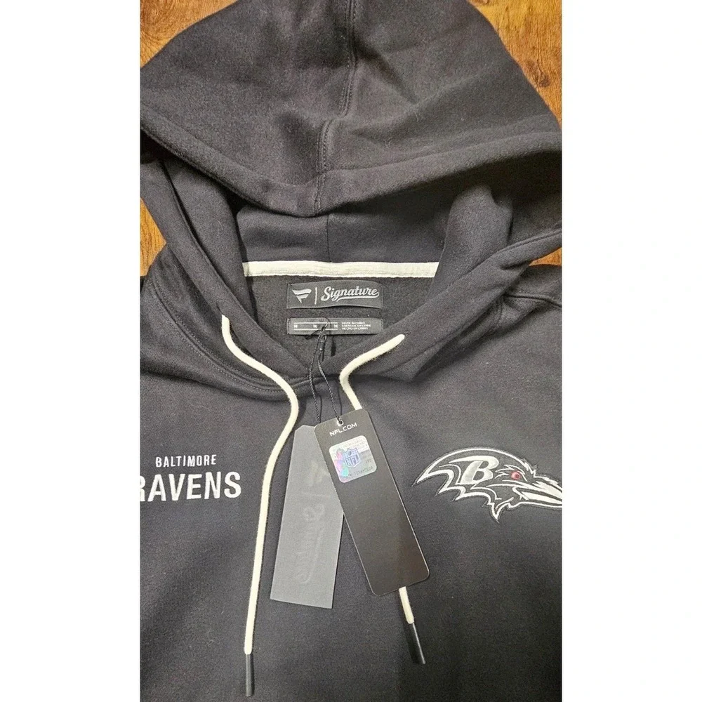 Baltimore Ravens Hoodie Men's Medium Black Pullover NFL Therma Fit Nike NWT